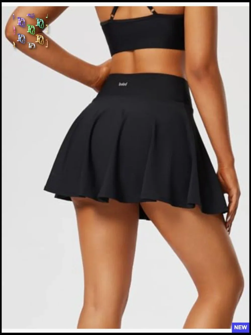 High Waisted Pleated Tennis Skirt with Pockets Tummy Control Golf Skort Athletic